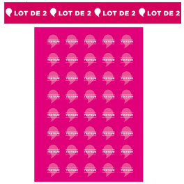 Kit Stickers Testeurs & - 1 &euro; + Rubans Lot de 2 &ndash; 2024 