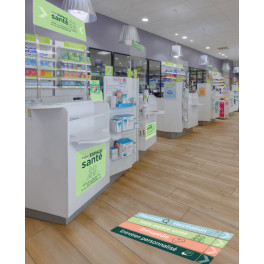 Espace Sant&eacute; avec PANNEAU suspendu 
