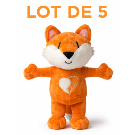 Lot de 5 peluches L&eacute;onard